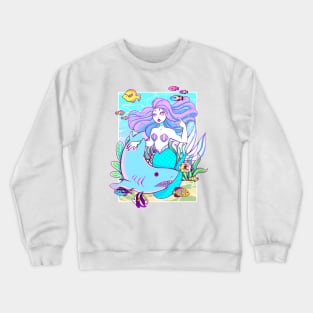 Mermaid and Shark Crewneck Sweatshirt